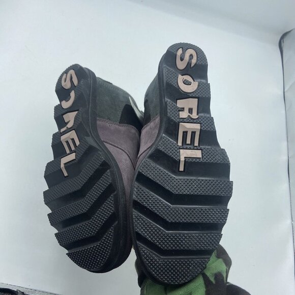 Sorel Joan of Arctic Wedge II Women’s 7 EUR 38 Chelsea Booties Purple Sage Suede - Picture 6 of 7